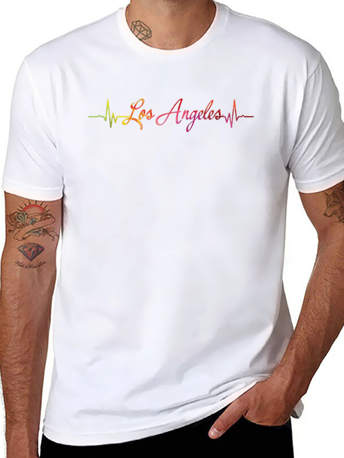 Los Angeles Heartbeat T-Shirt - City Pride Tee