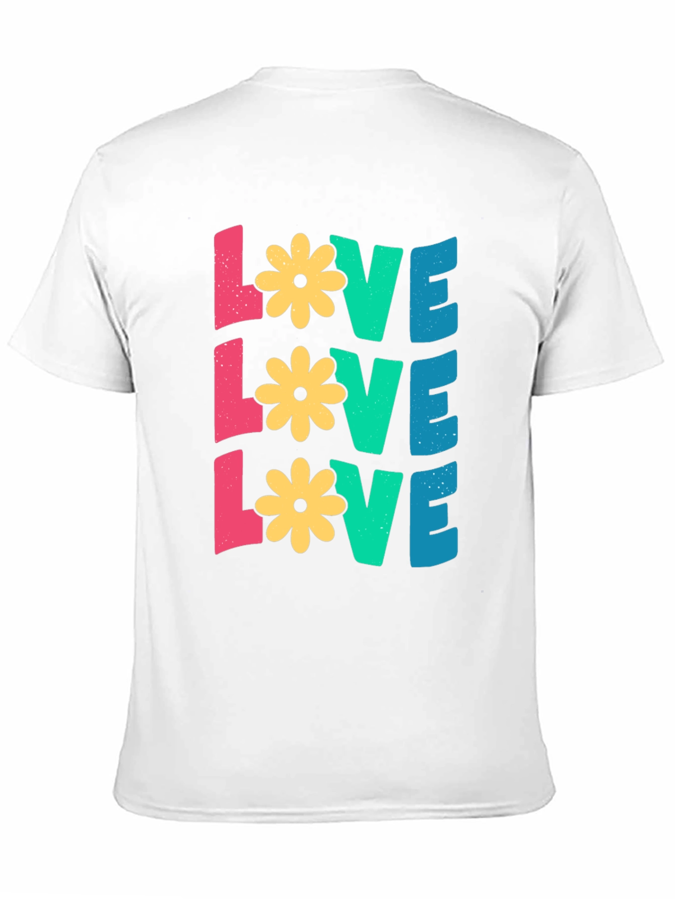 Floral LOVE Graphic Tee - Black