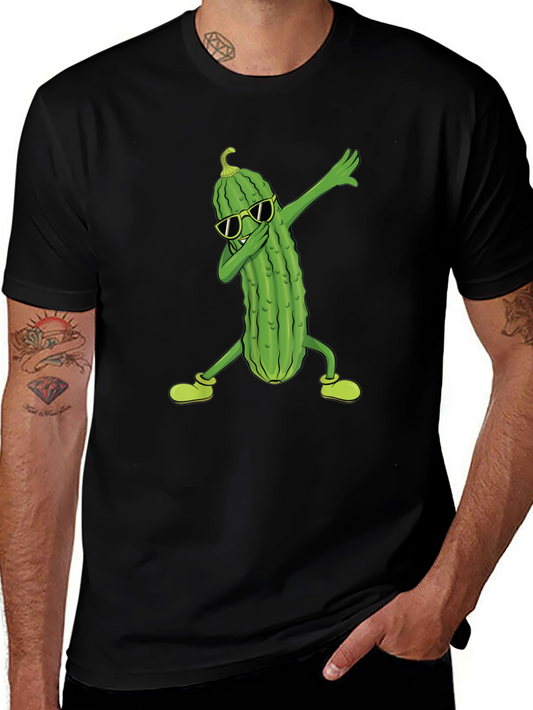 Dabbing Pickle T-Shirt - Cool & Funny Graphic Tee
