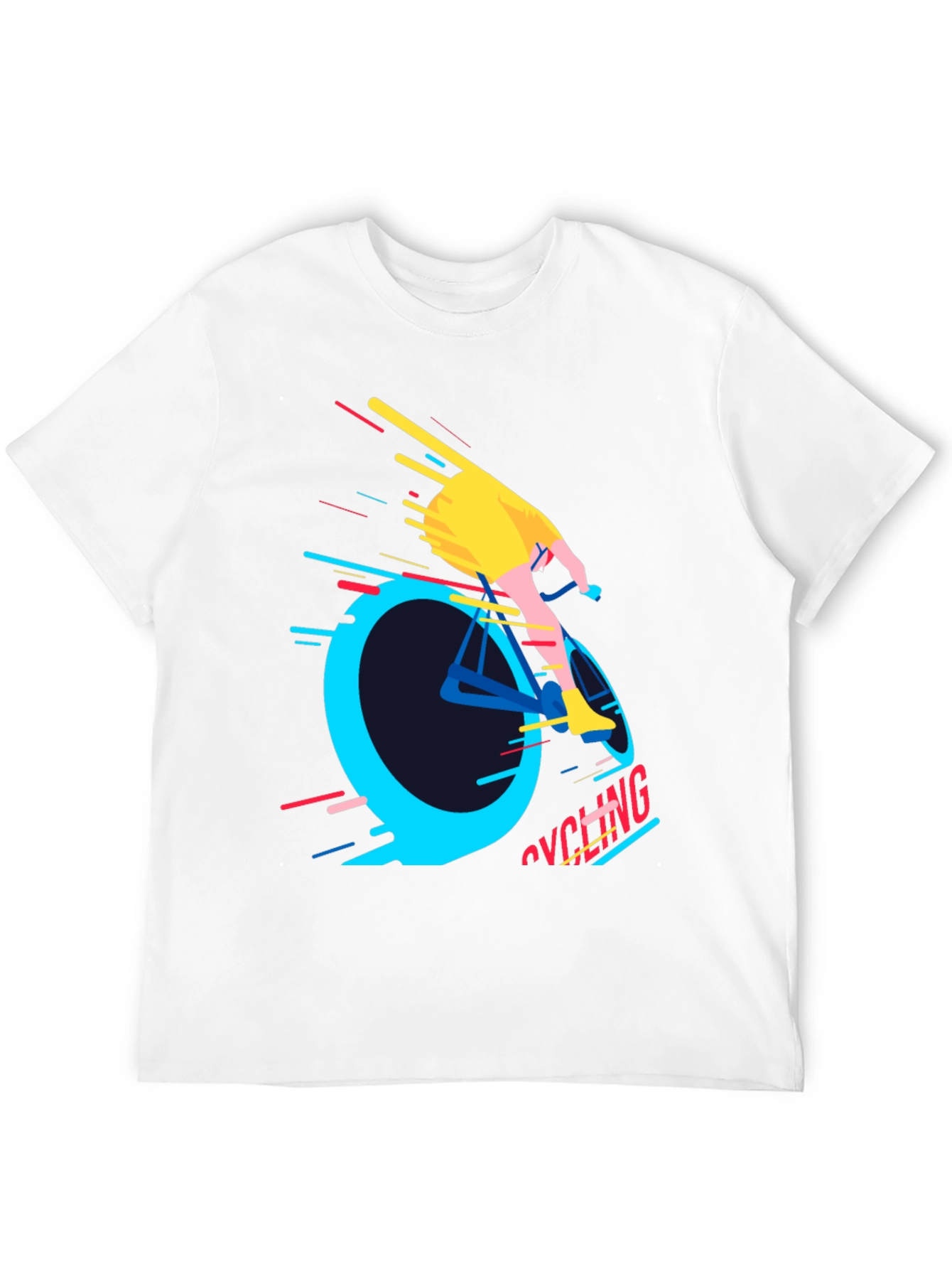 Cycling Graphic Tee - Mens Black T-Shirt