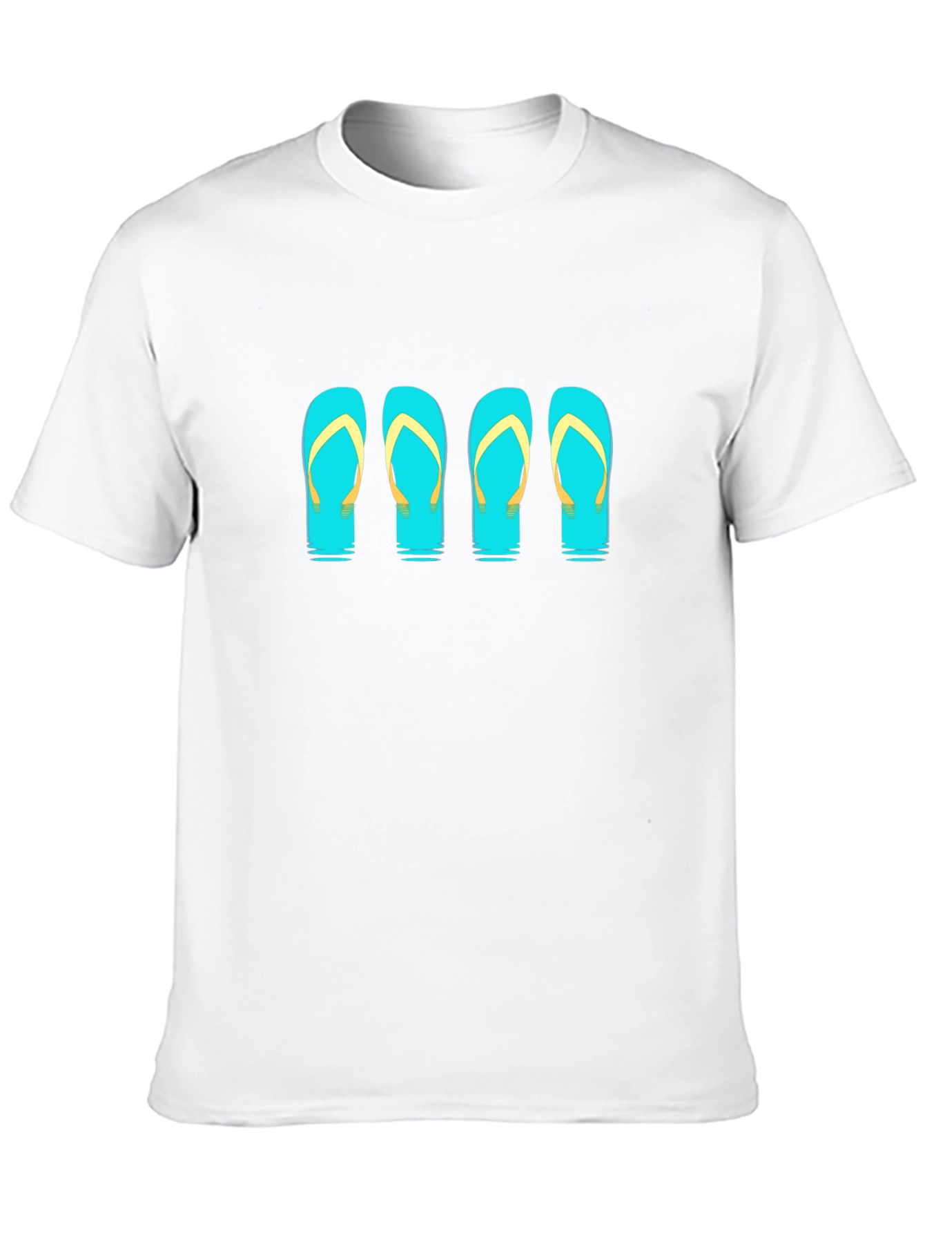 Flip Flop Graphic Black Tee