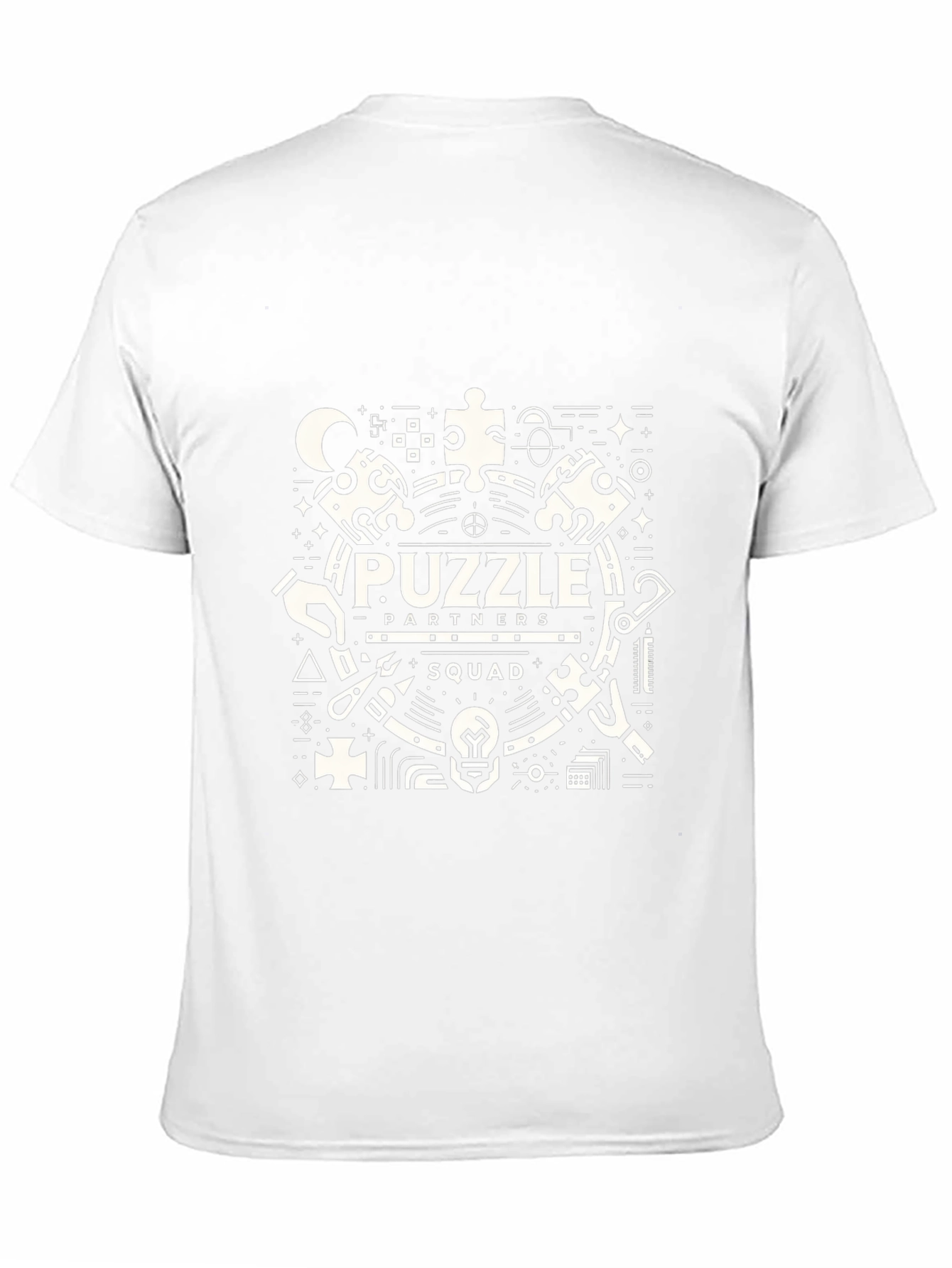 Puzzle Partners Squad Graphic T-Shirt - Black Cotton Tee