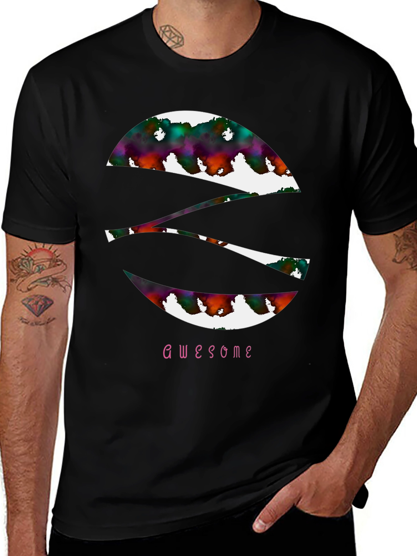 Awesome Graphic Tee - Abstract S Design