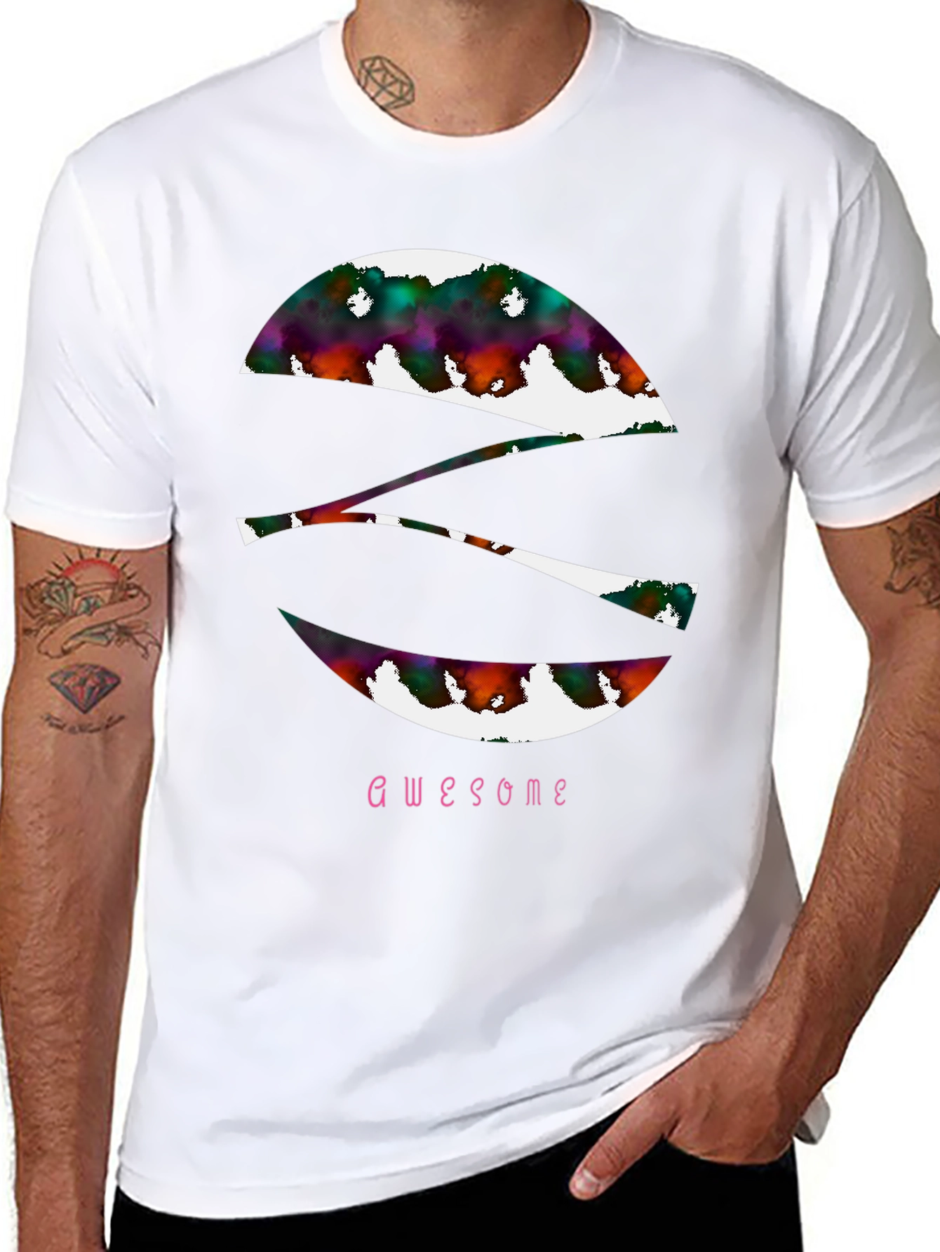 Awesome Graphic Tee - Abstract S Design