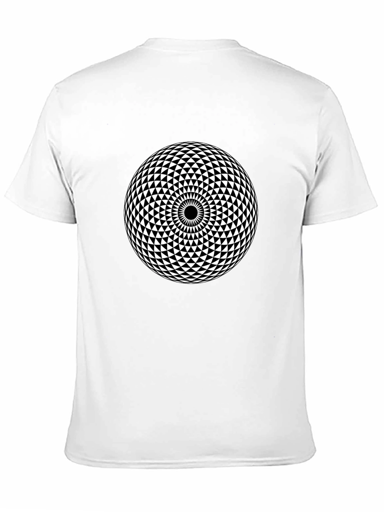Geometric Pattern Black T-Shirt