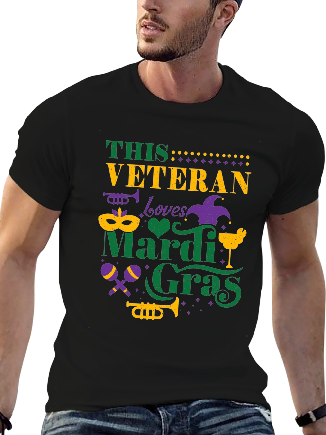 Veteran Mardi Gras T-Shirt