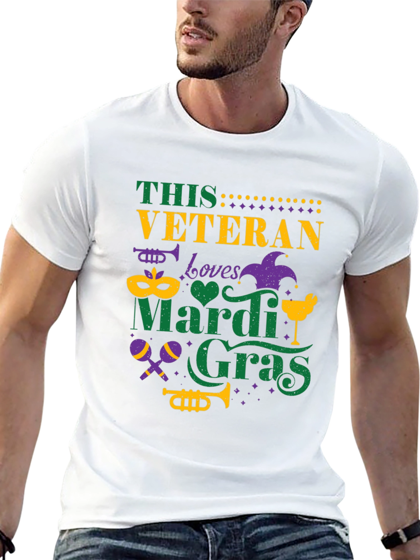 Veteran Mardi Gras T-Shirt