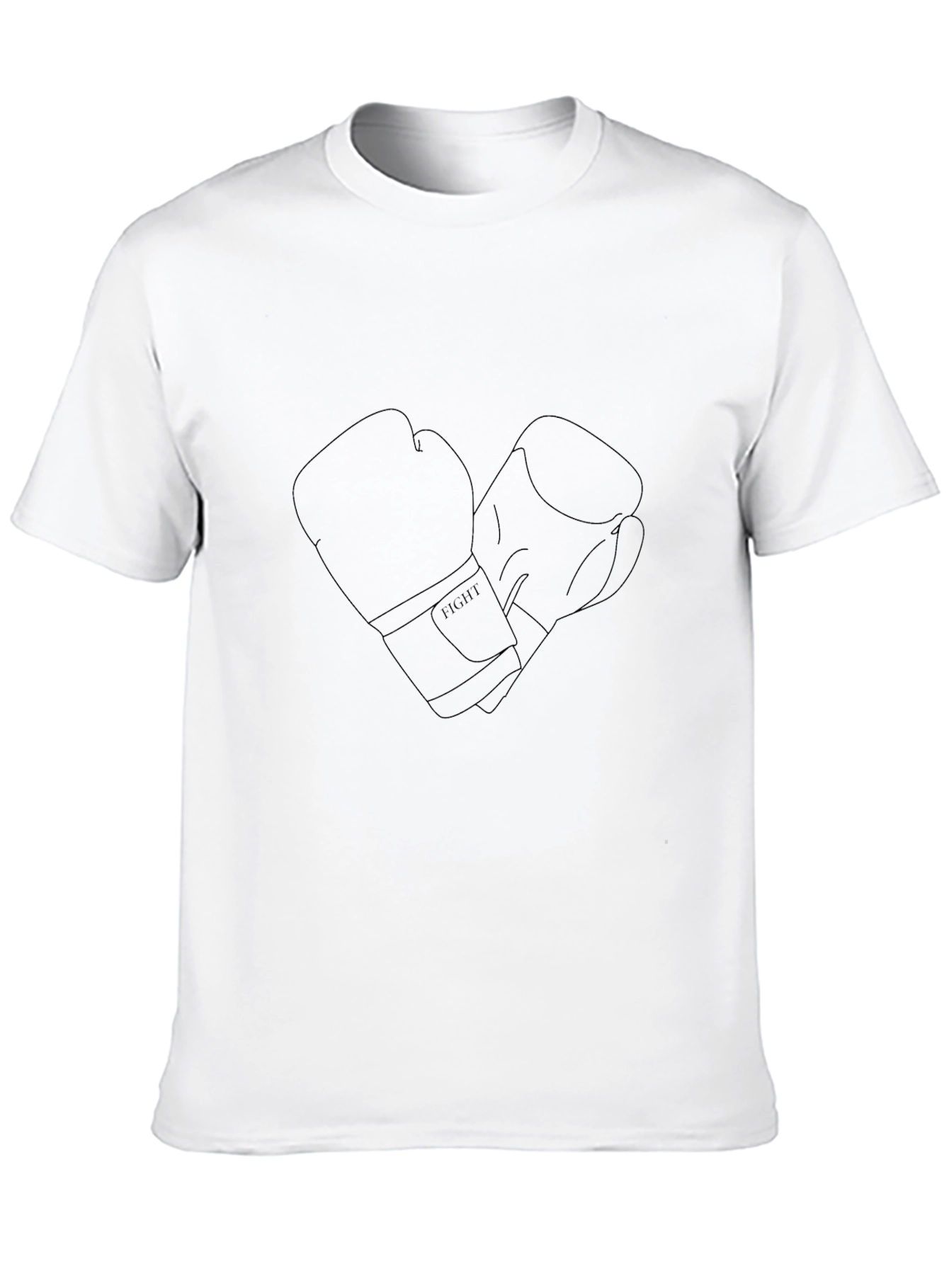 Boxing Gloves Graphic T-Shirt - Black