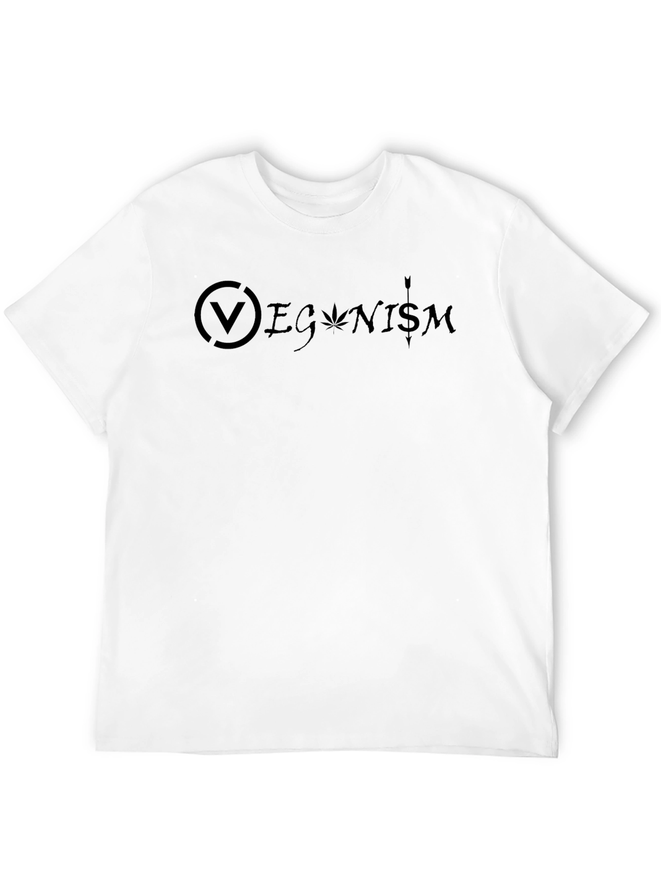 Veganism Graphic Black T-Shirt