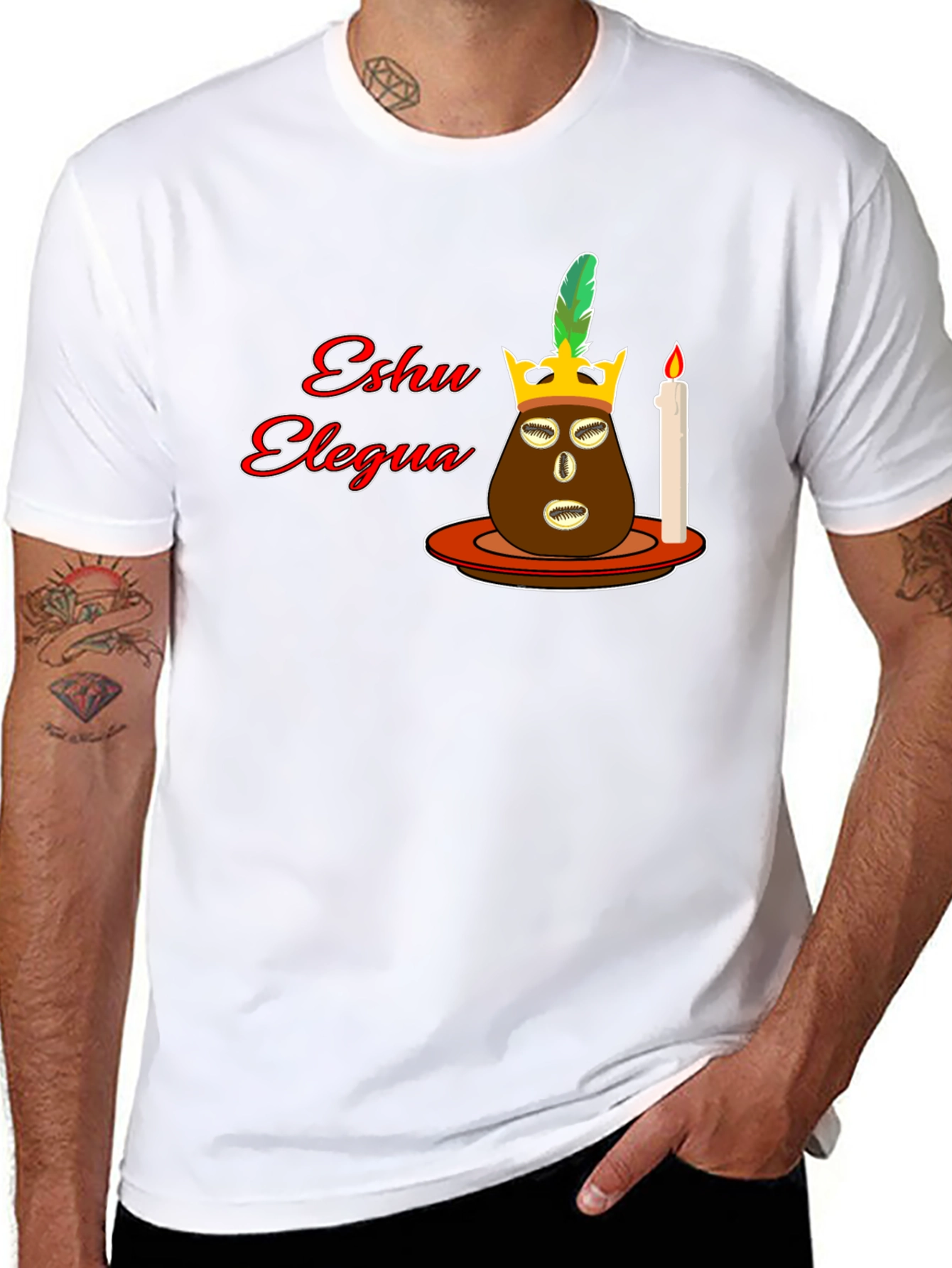 Eshu Elegua T-Shirt - Unique Afro-Caribbean Orisha Design