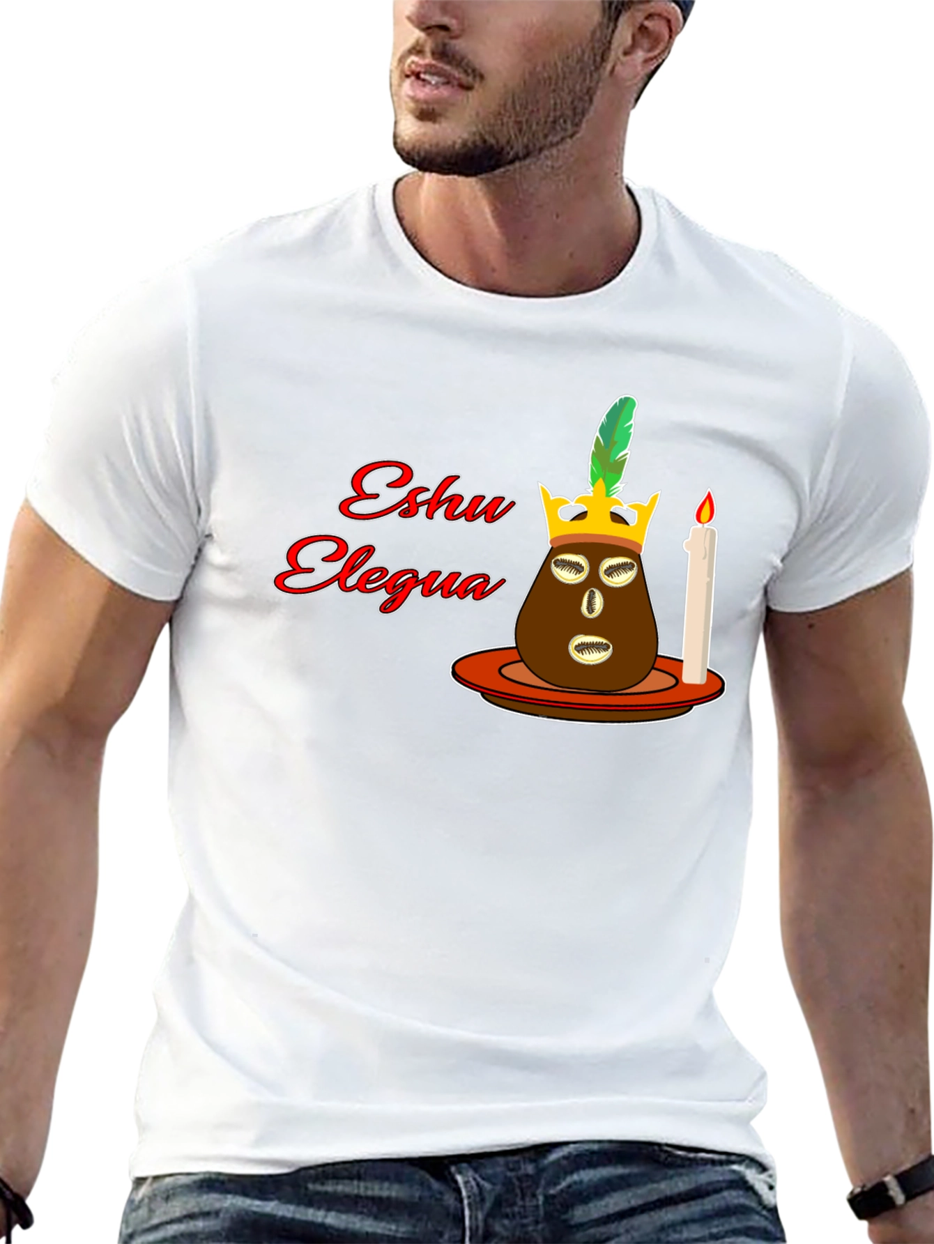 Eshu Elegua T-Shirt - Unique Afro-Caribbean Orisha Design