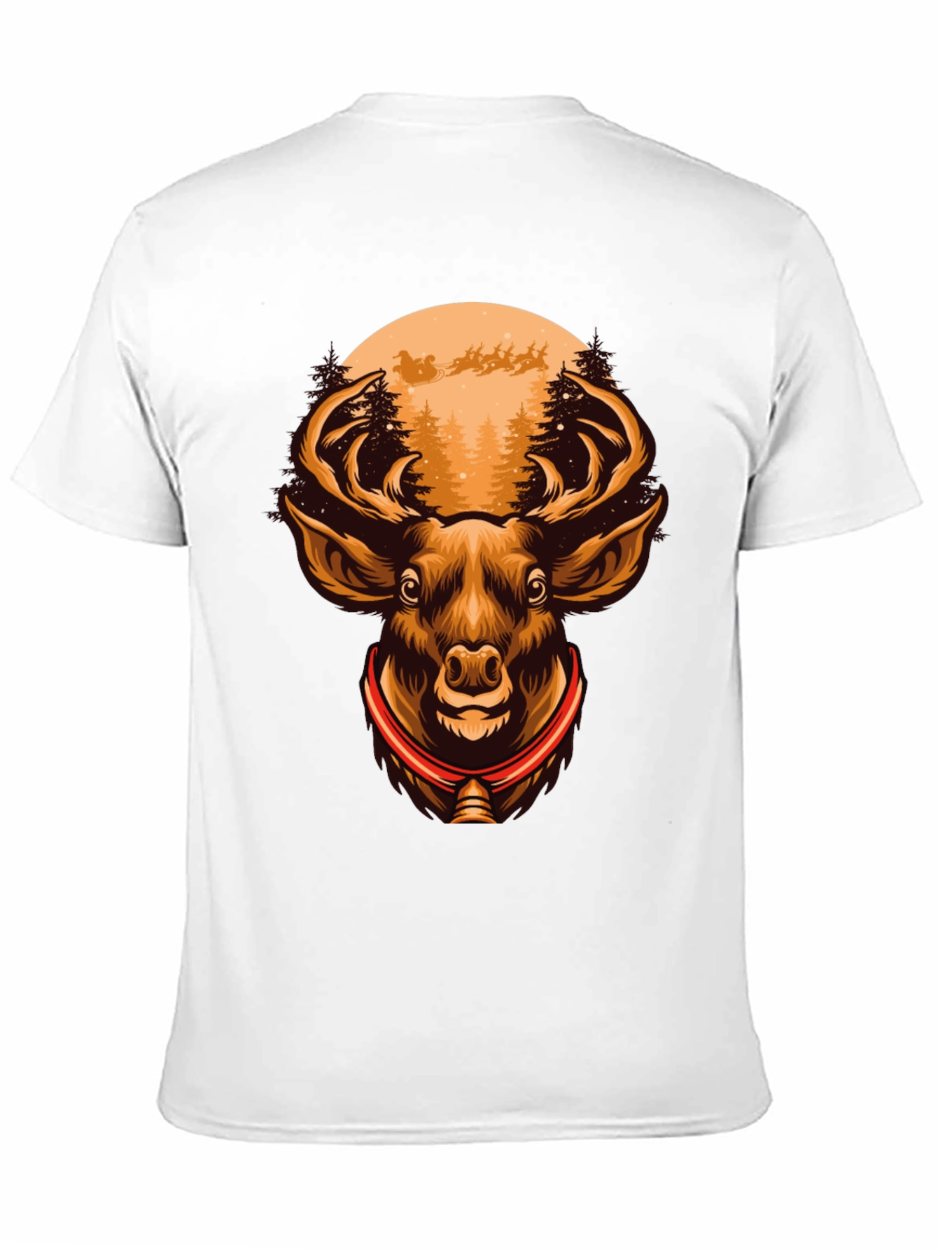 Holiday Deer Graphic Tee - Christmas Design