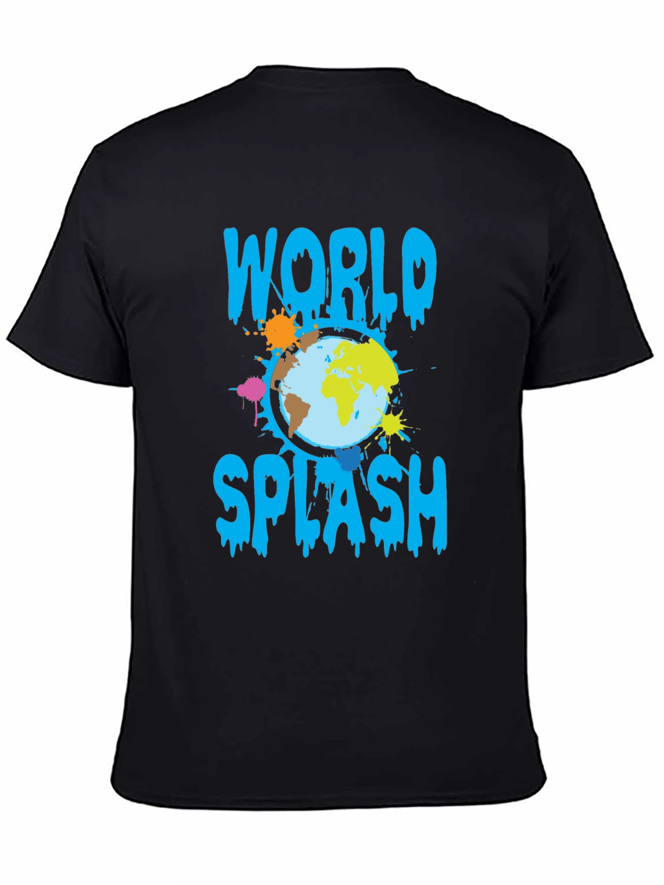 World Splash Graphic T-Shirt - Trendy Design