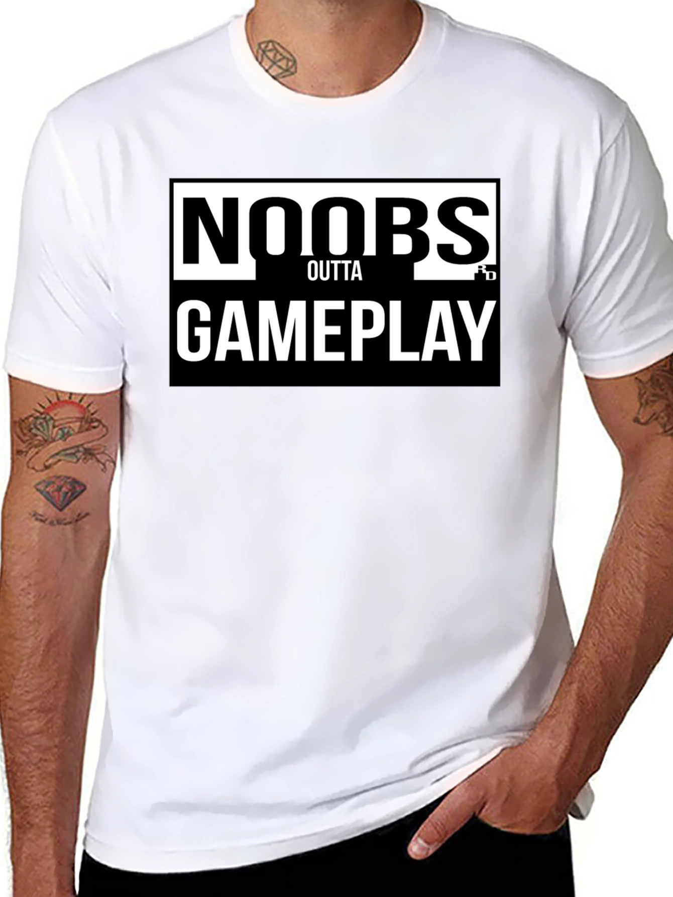 Noobs Outta Gameplay Graphic Tee