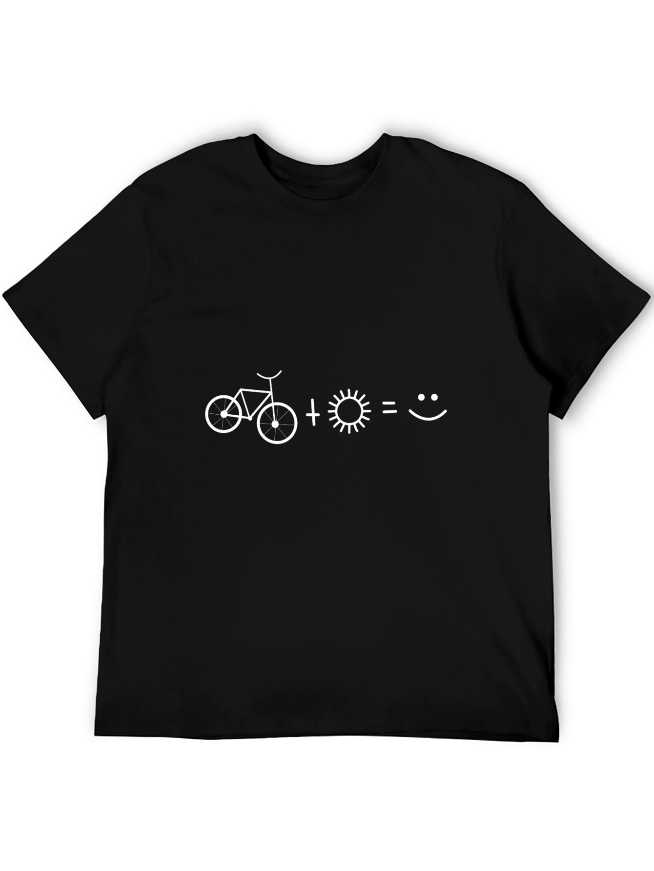 Bike + Sun = Happy Face Graphic T-Shirt
