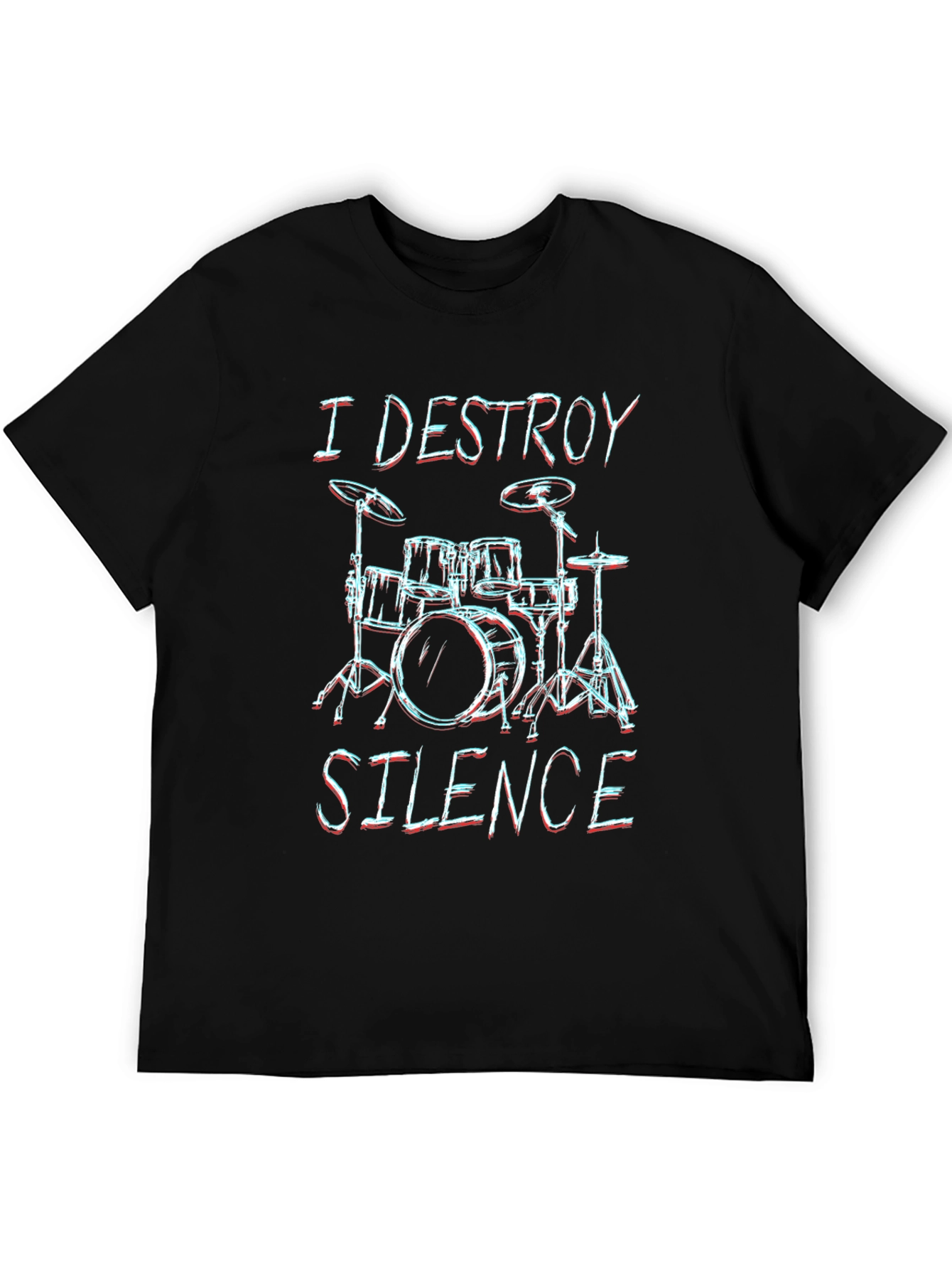 I Destroy Silence Drummer Graphic Tee