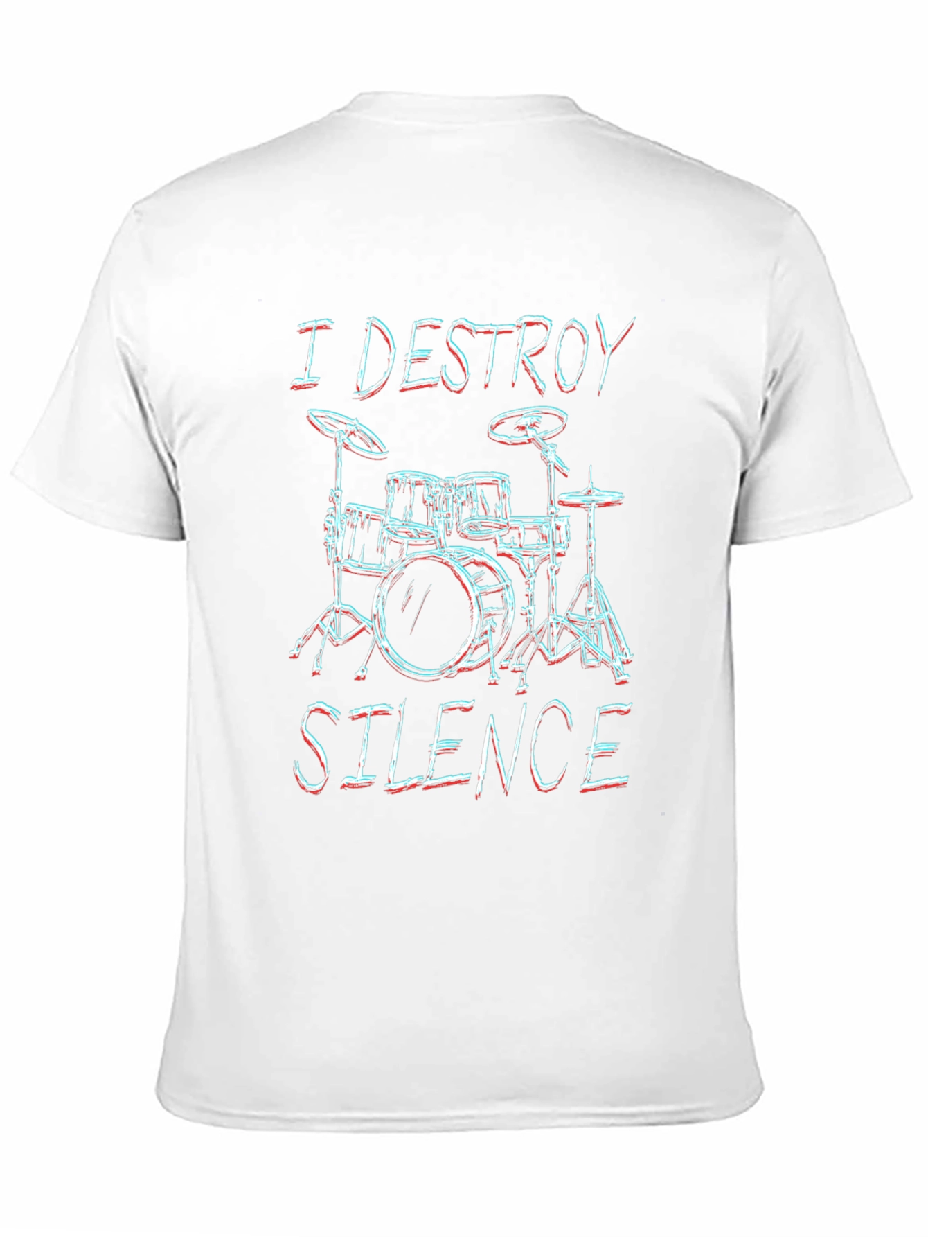 I Destroy Silence Drummer Graphic Tee