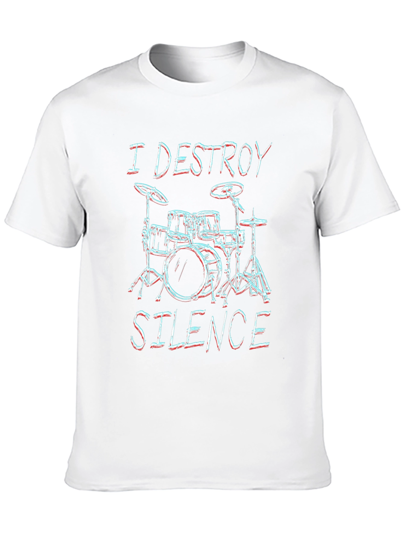 I Destroy Silence Drummer Graphic Tee
