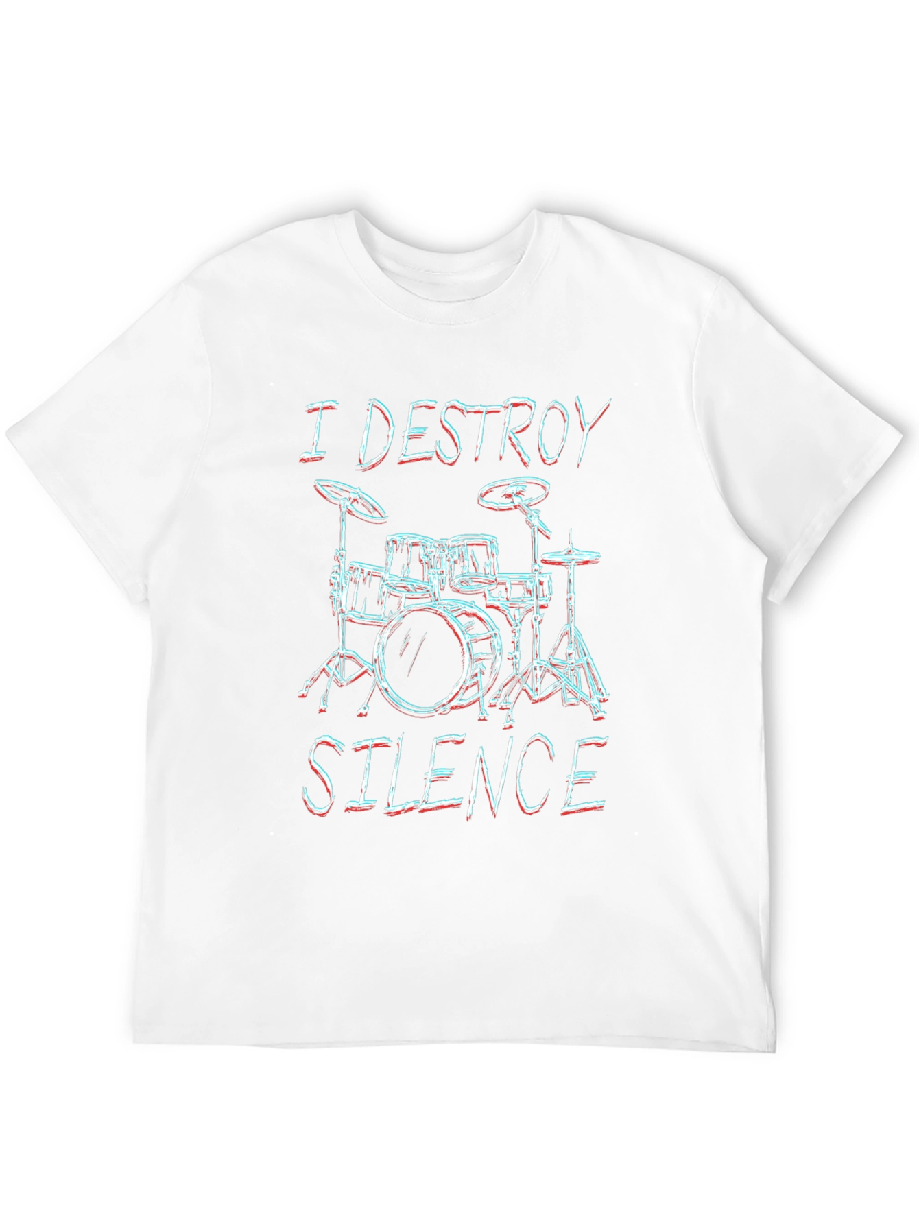 I Destroy Silence Drummer Graphic Tee