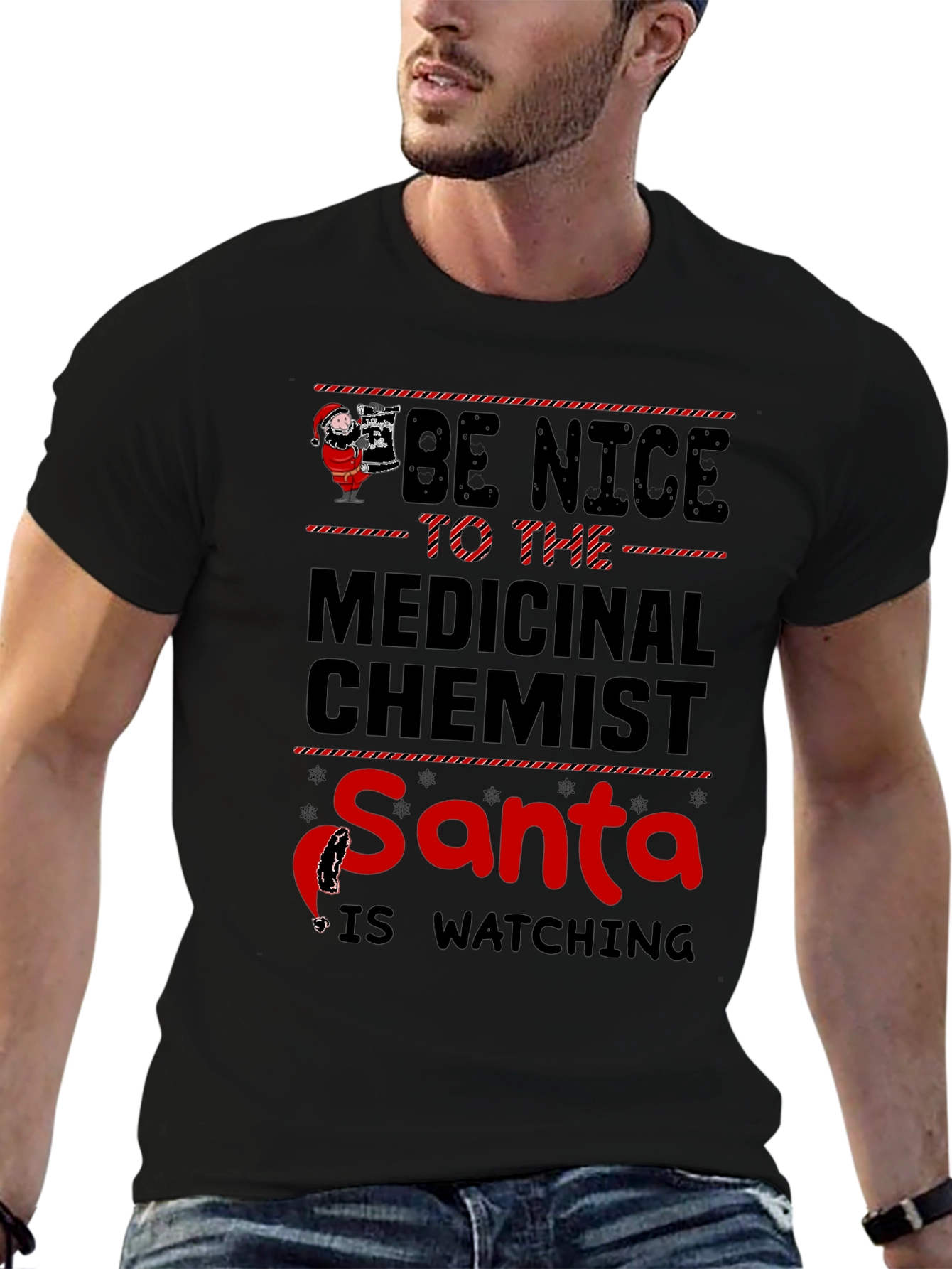 Medicinal Chemist Santa Christmas T-Shirt