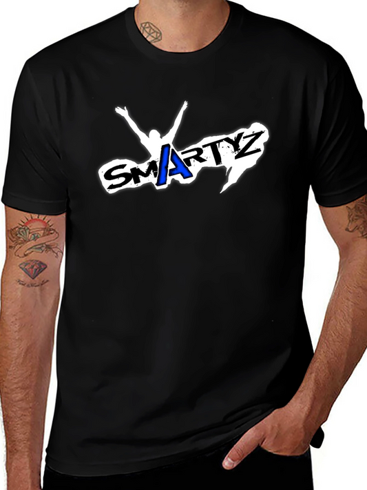 Smartyz Graphic Tee - Cool & Casual Black T-Shirt