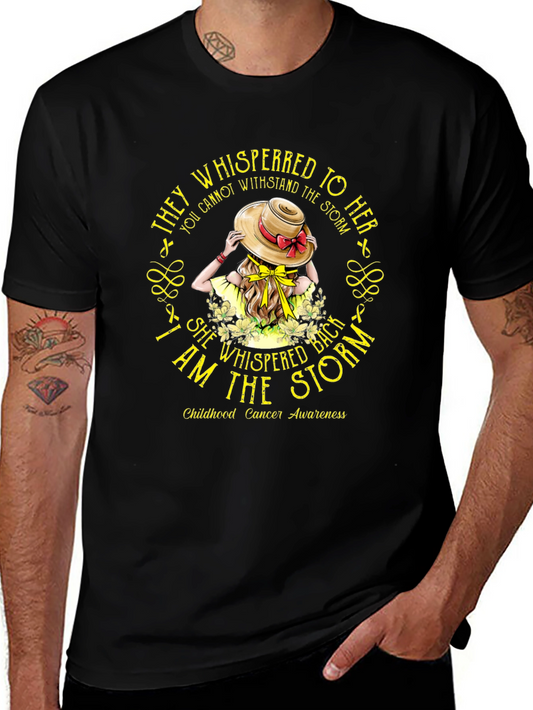 Childhood Cancer Awareness I Am The Storm T-Shirt
