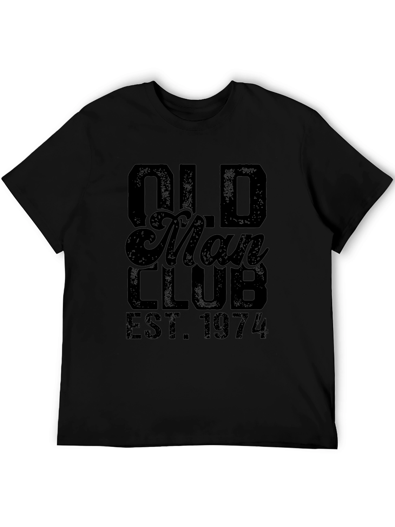 Old Man Club EST. 1974 Black T-Shirt