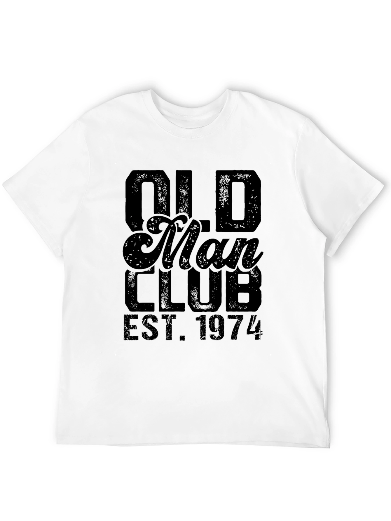 Old Man Club EST. 1974 Black T-Shirt