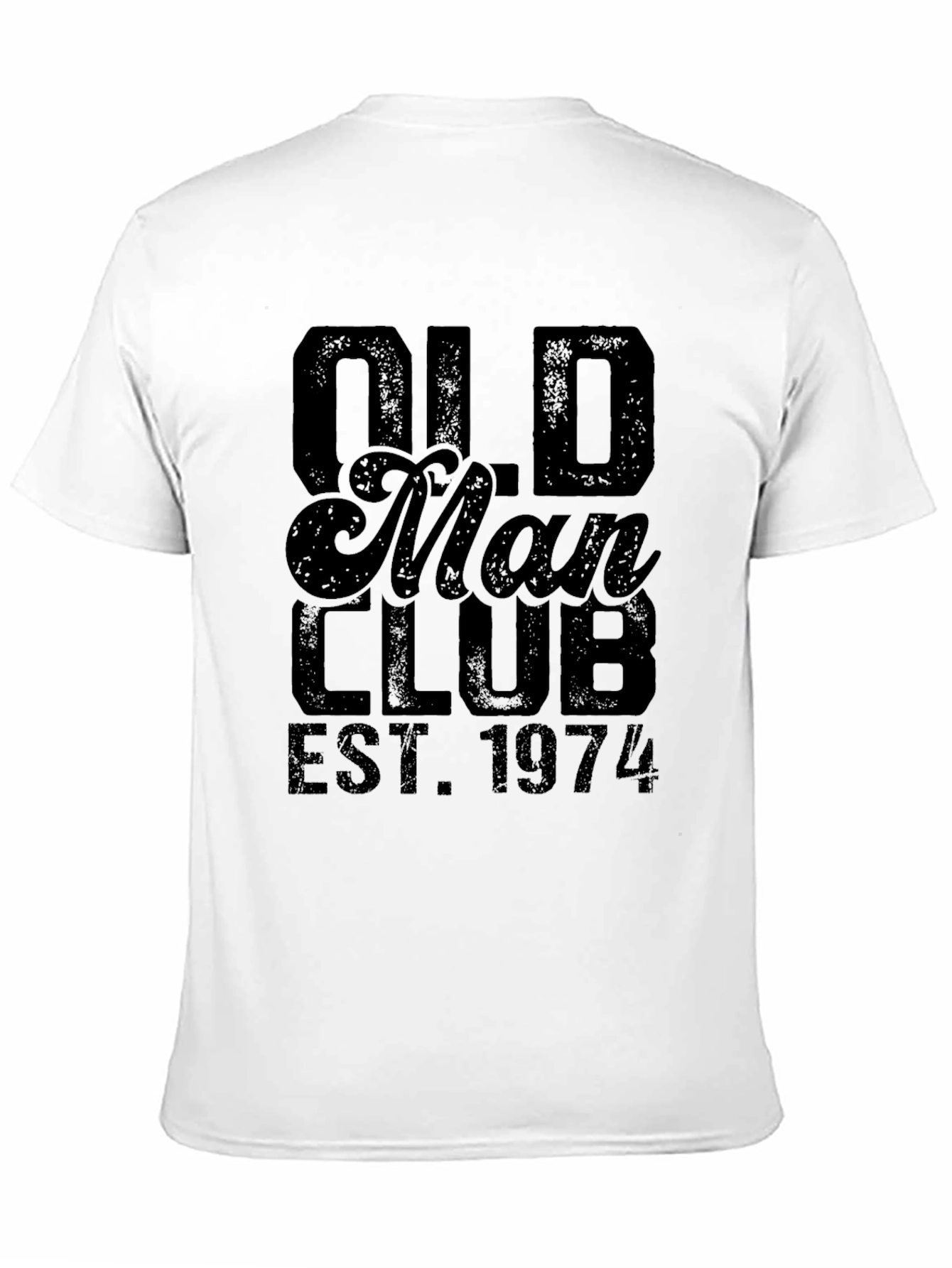 Old Man Club EST. 1974 Black T-Shirt