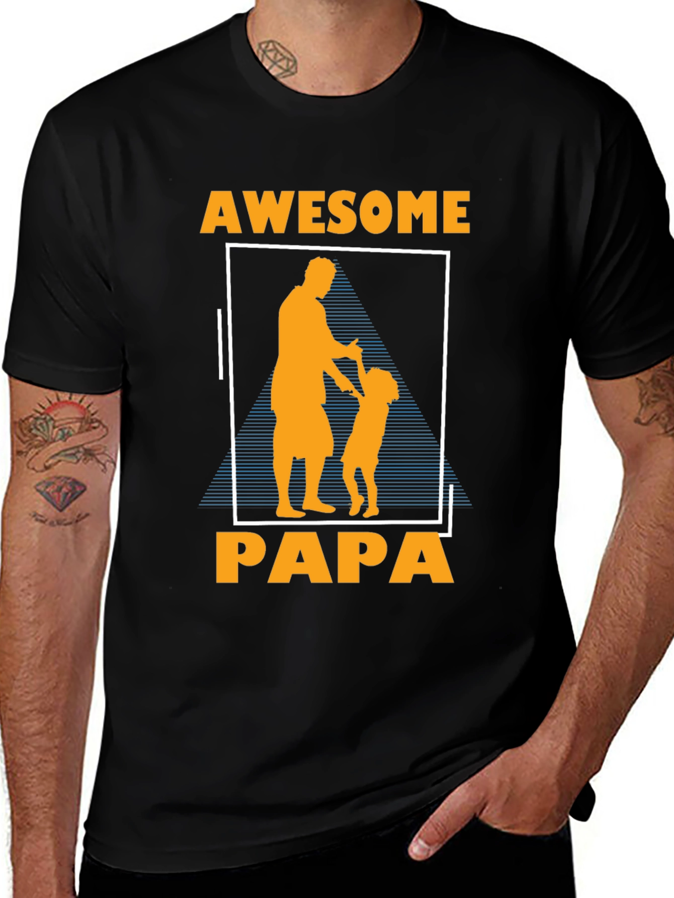 Awesome Papa Graphic T-Shirt