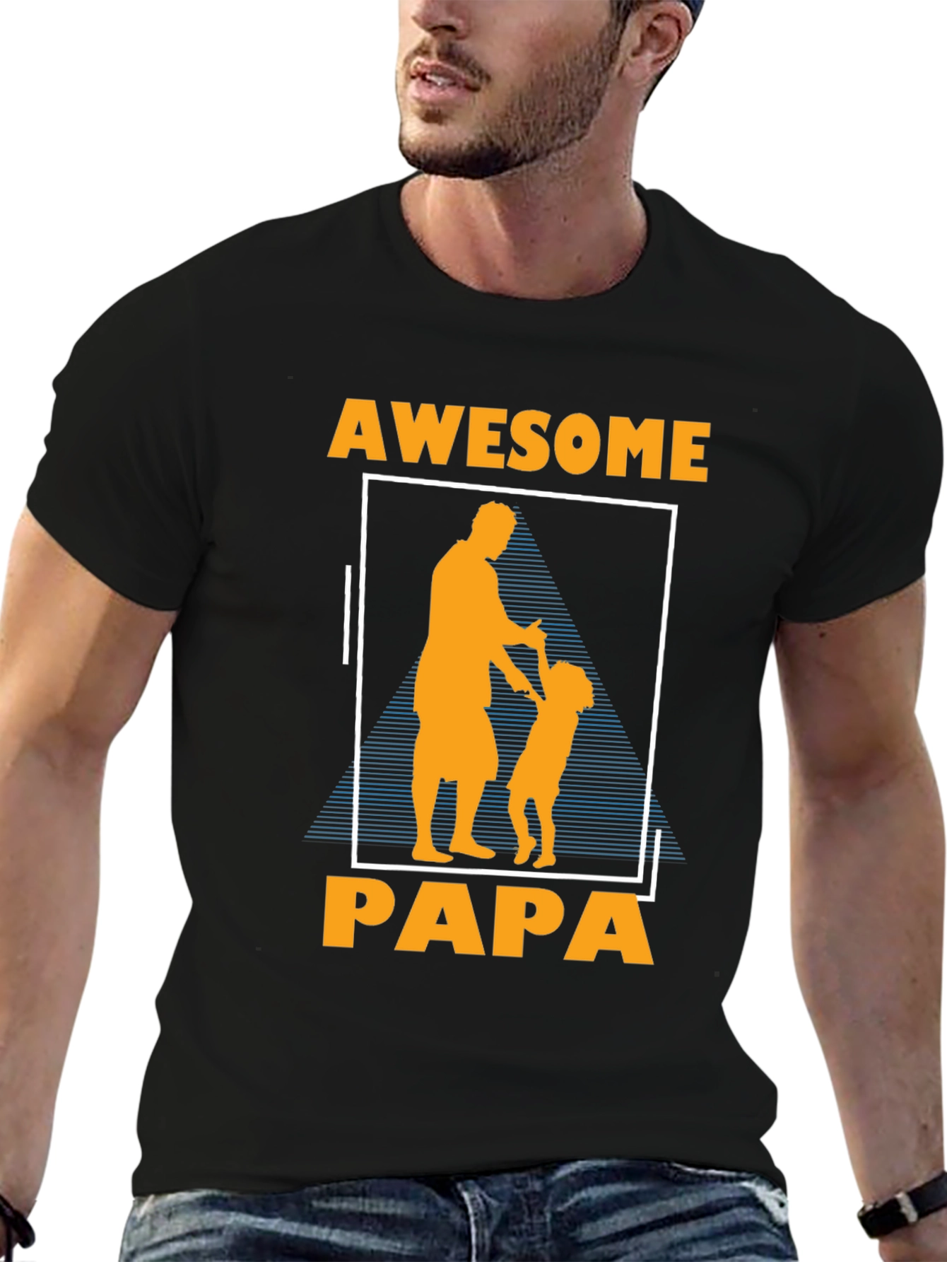Awesome Papa Graphic T-Shirt