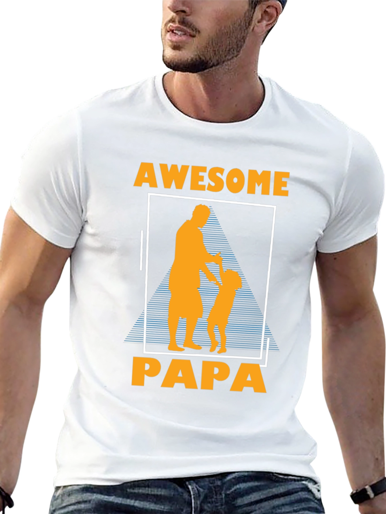 Awesome Papa Graphic T-Shirt