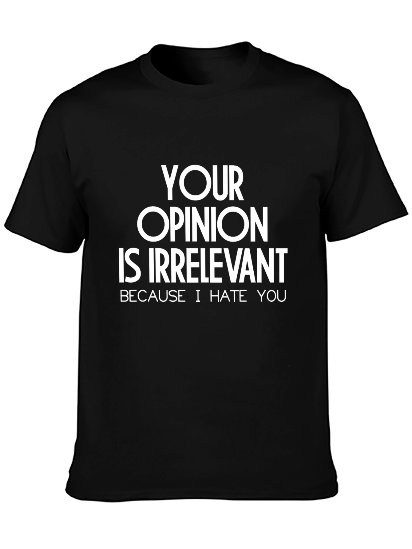 Irreverent Opinion T-Shirt - Hate You Edition