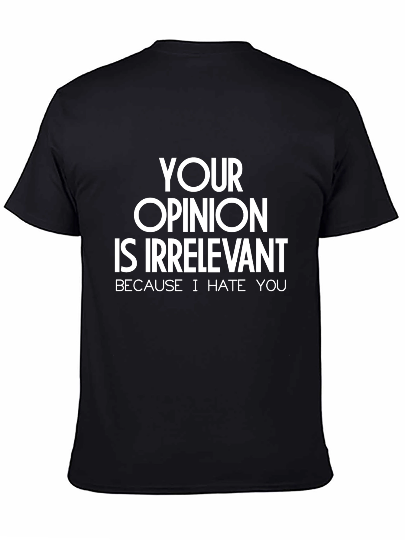 Irreverent Opinion T-Shirt - Hate You Edition