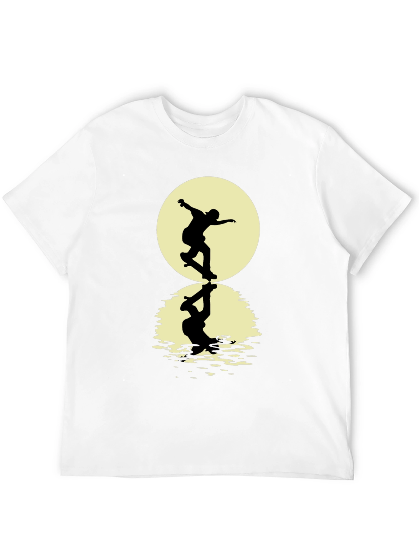 Skateboarding Silhouette T-Shirt - Black Graphic Tee