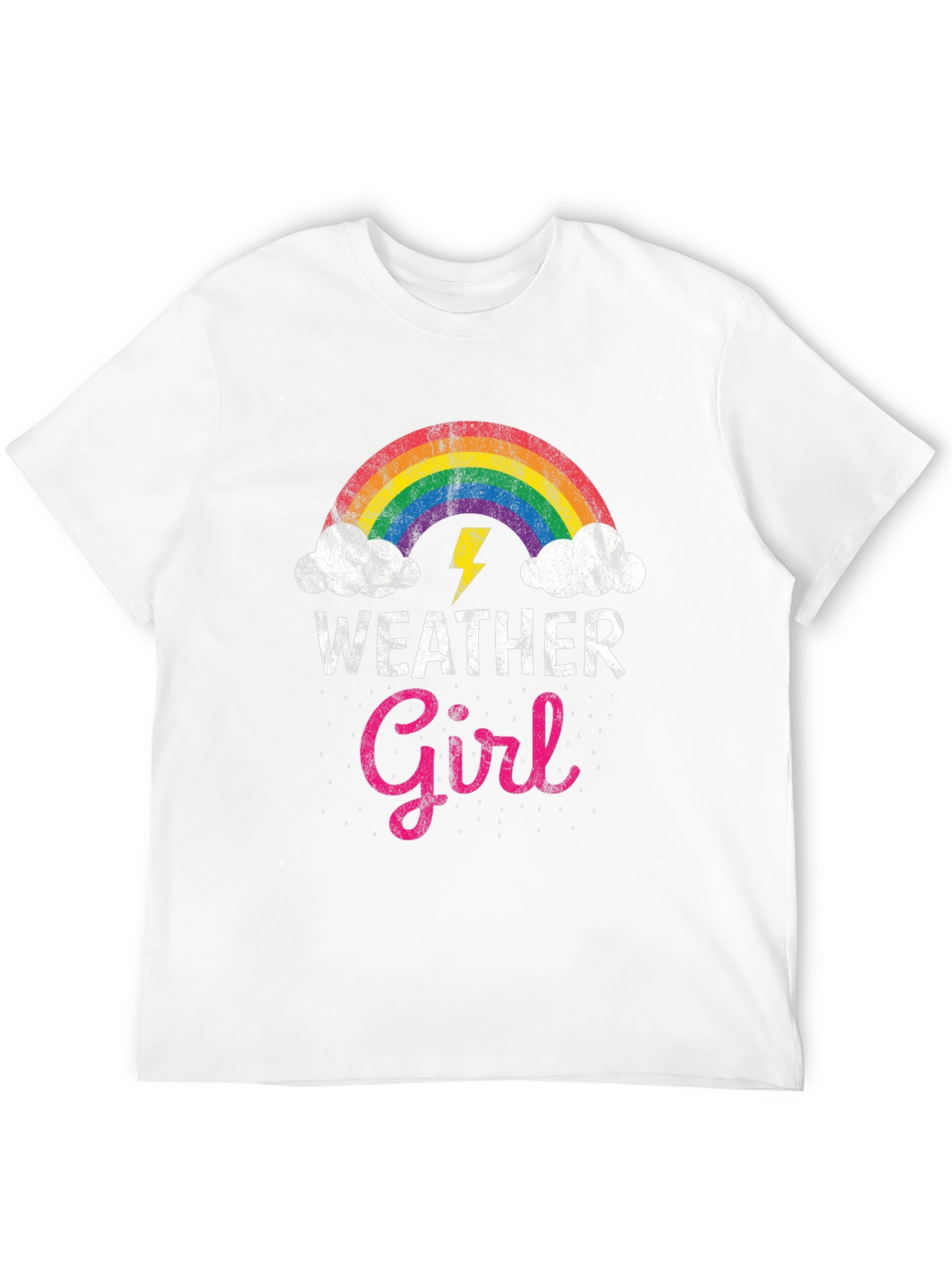 Weather Girl Rainbow Graphic T-Shirt