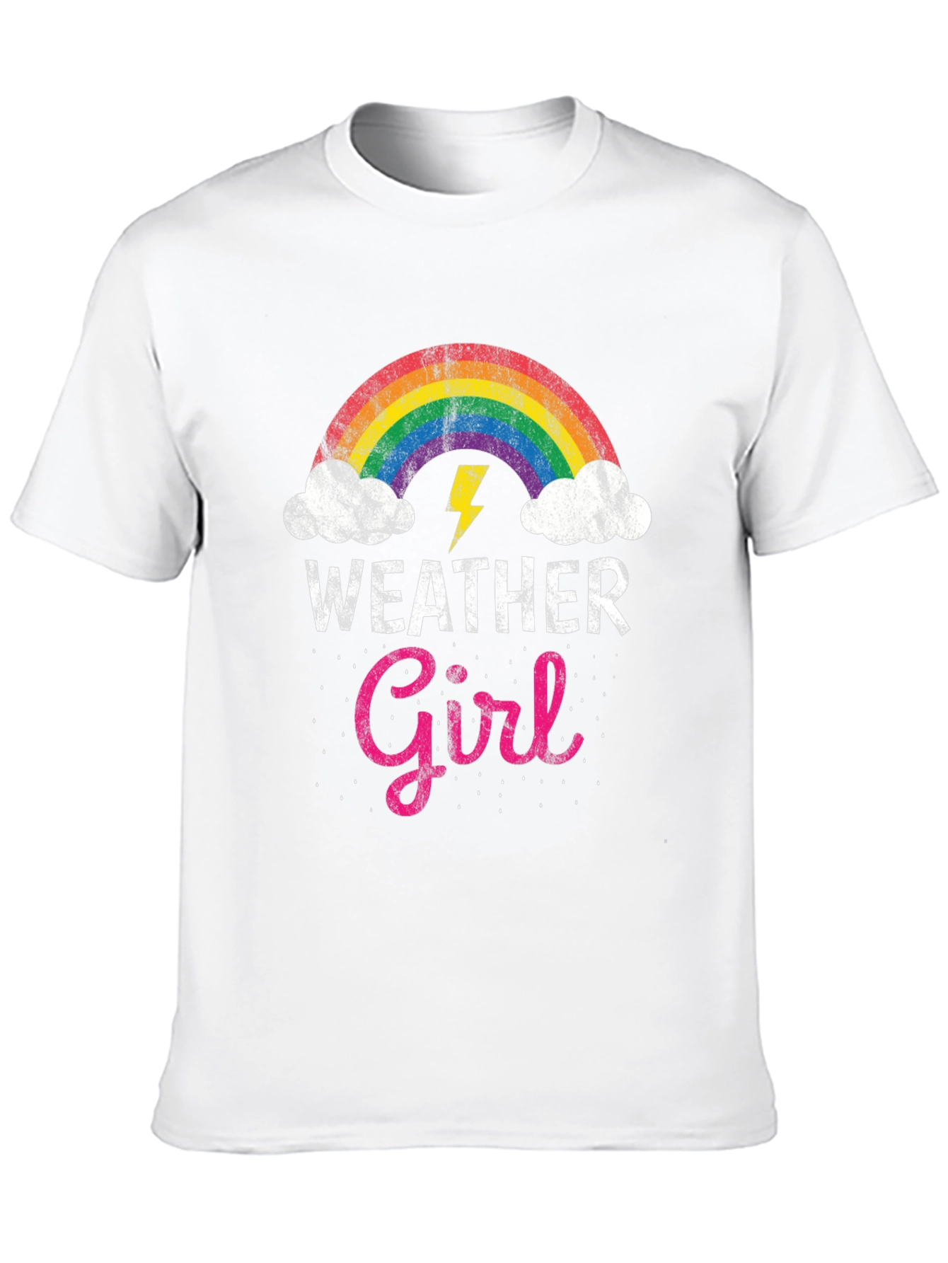 Weather Girl Rainbow Graphic T-Shirt
