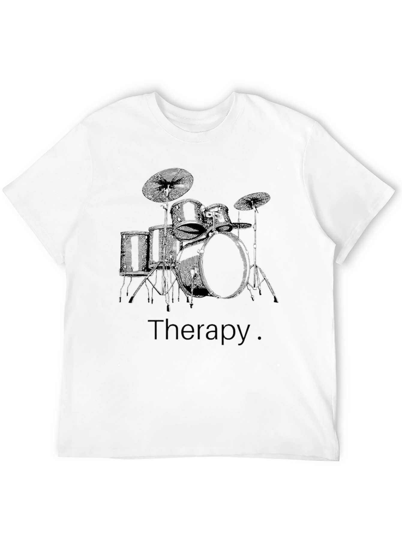 Drum Set Therapy T-Shirt - Musician Tee