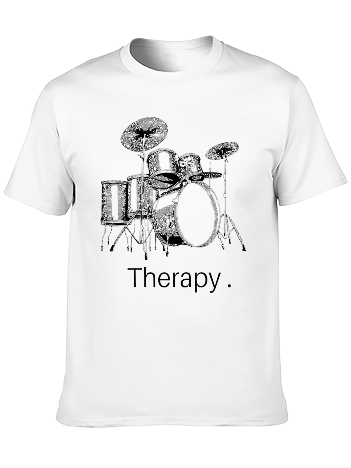 Drum Set Therapy T-Shirt - Musician Tee