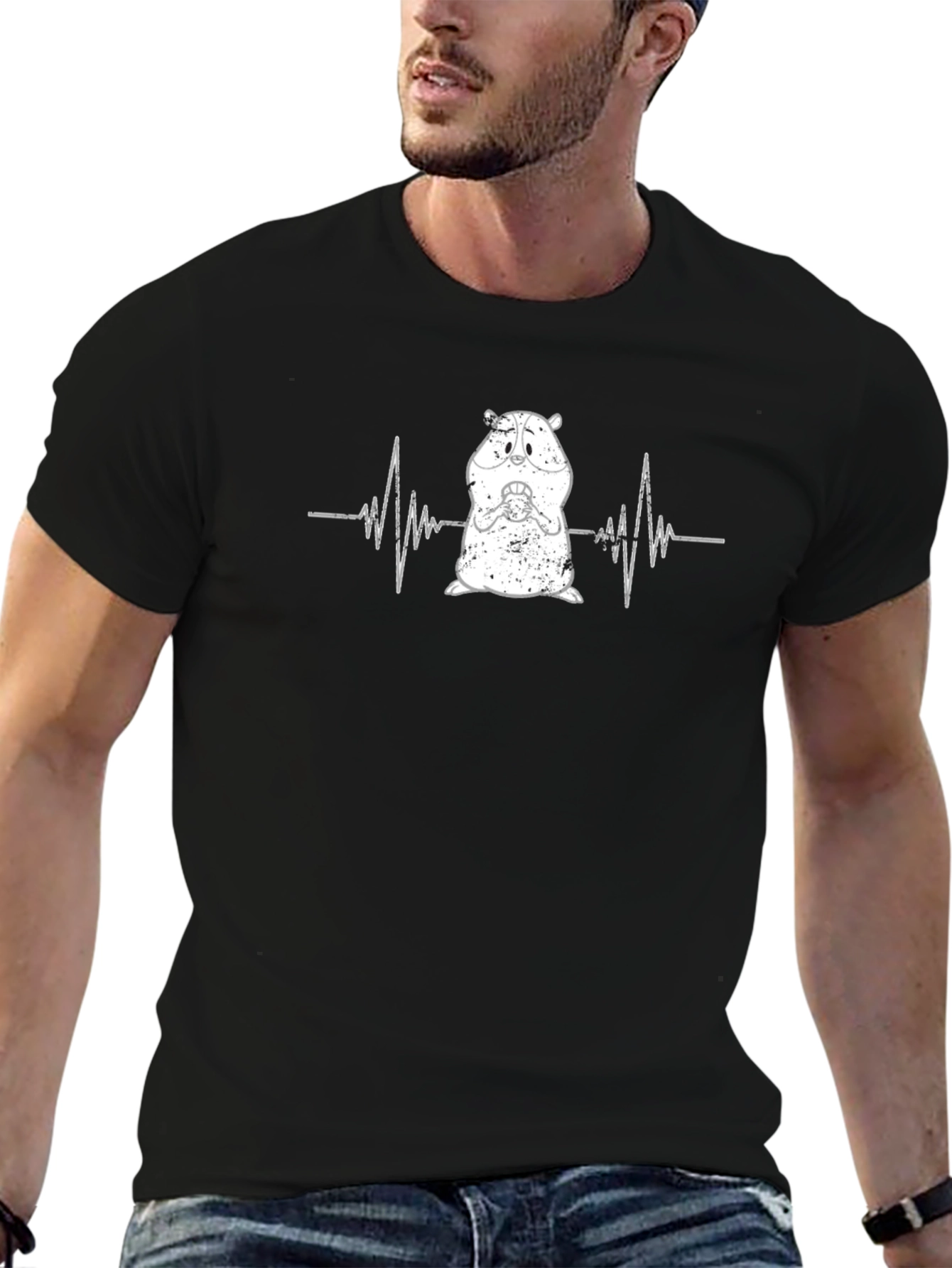 Hamster Heartbeat T-Shirt - Cute Rodent Tee