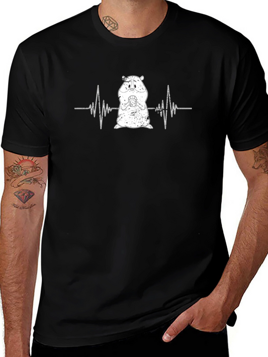 Hamster Heartbeat T-Shirt - Cute Rodent Tee