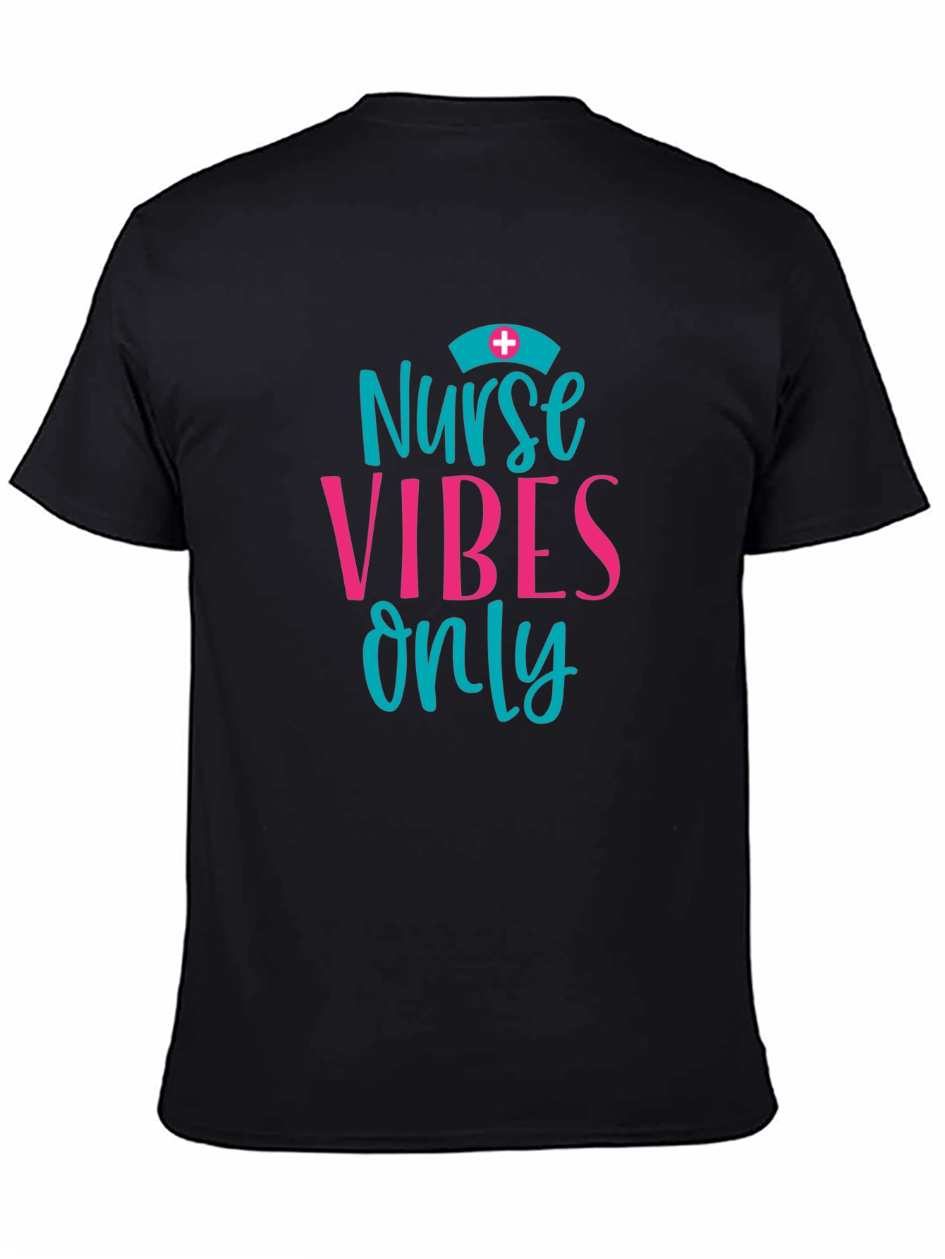 Nurse Vibes Only Graphic Tee - Black