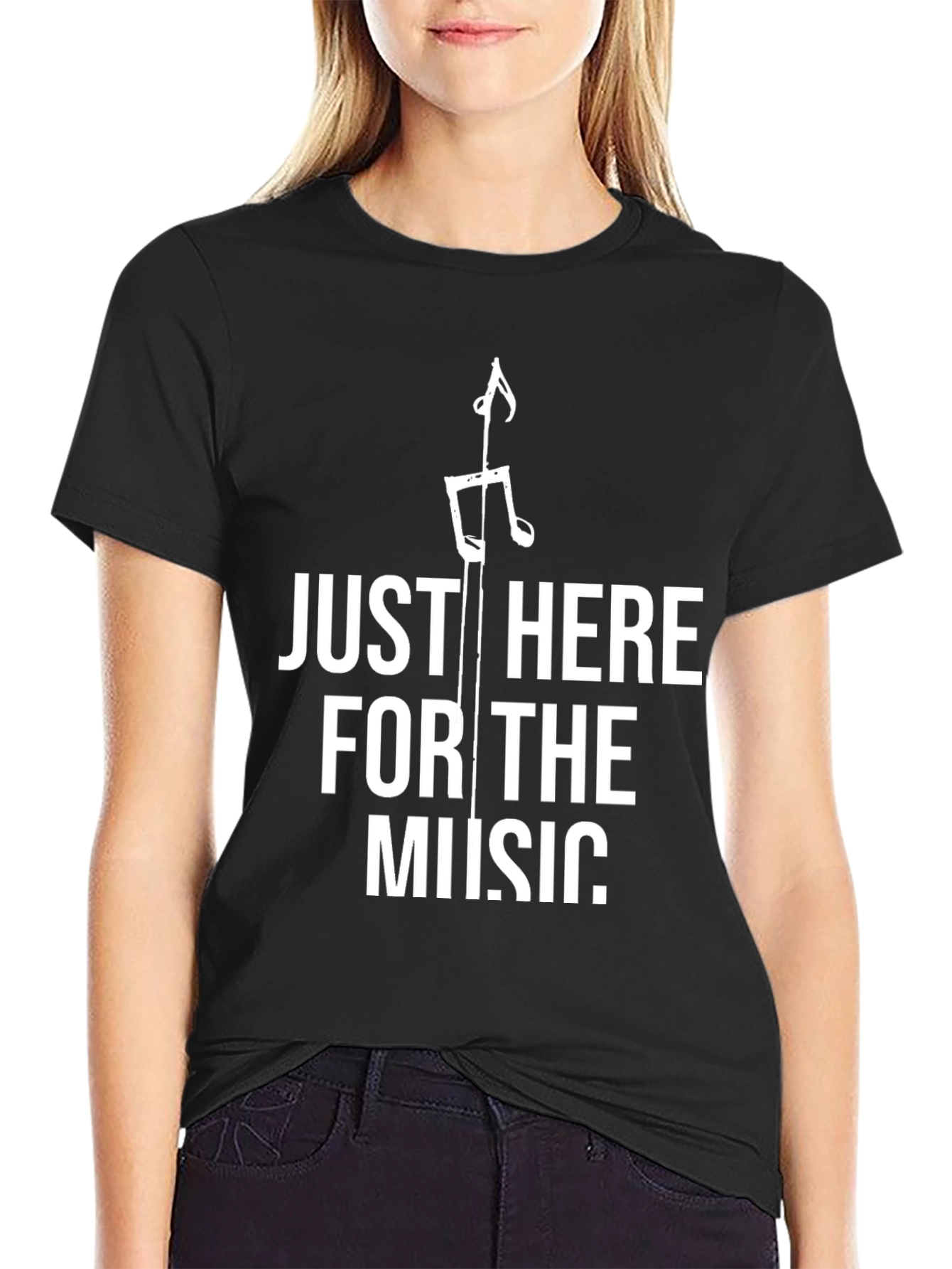 Just Here for the Music Graphic Tee