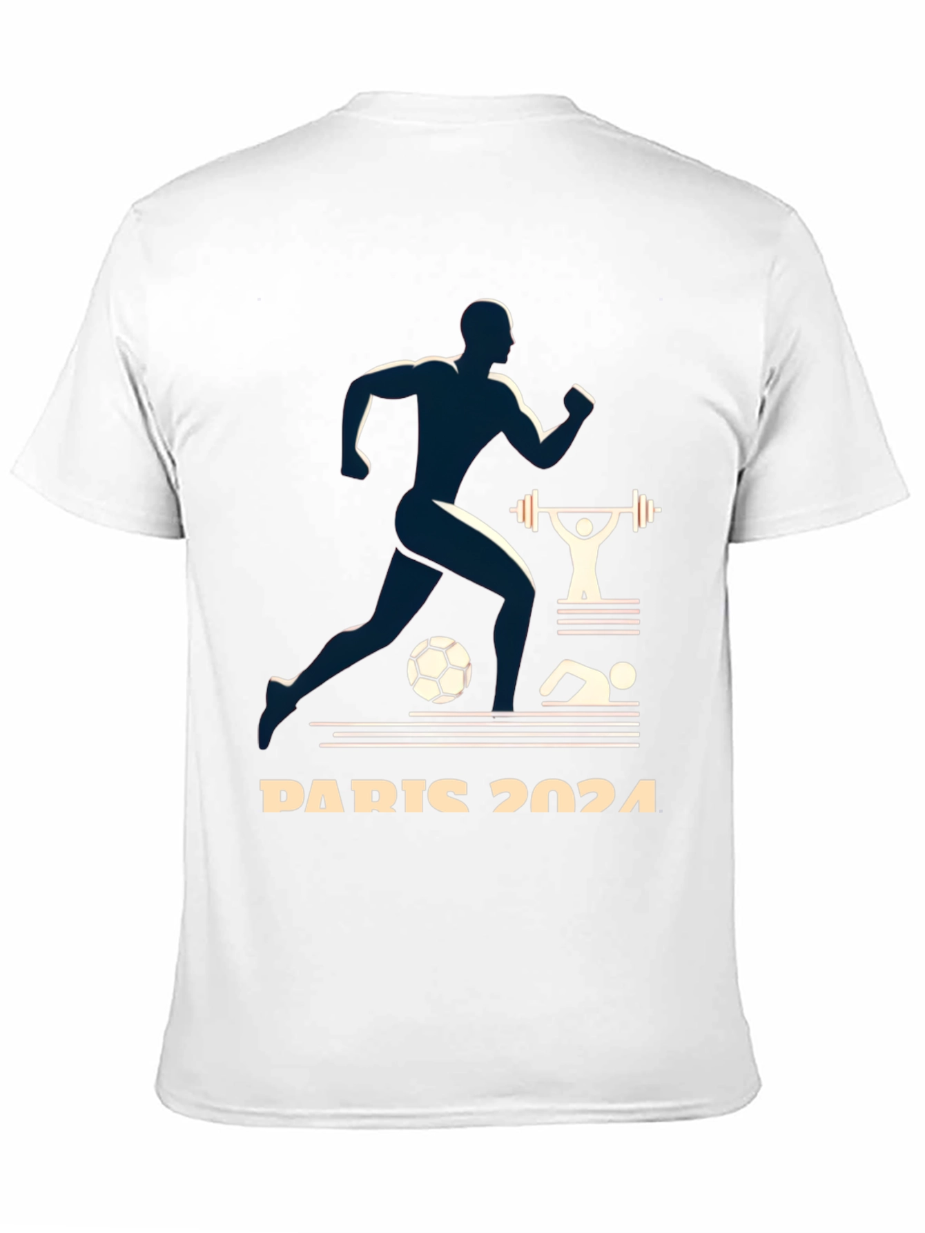 Paris 2024 Olympics Graphic Tee - Athlete Design