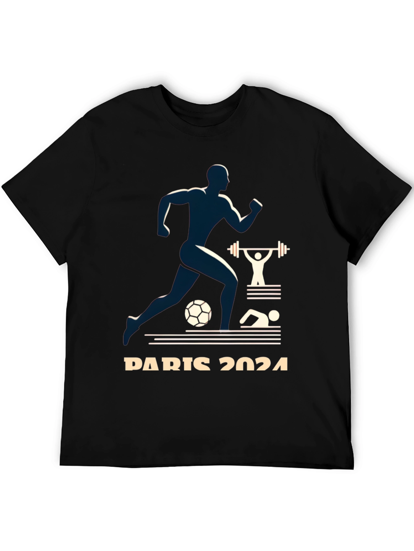 Paris 2024 Olympics Graphic Tee - Athlete Design