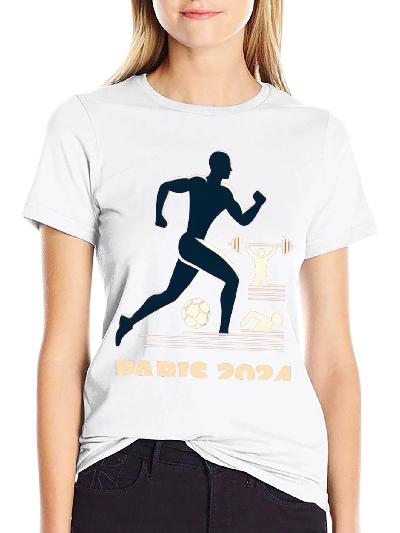 Paris 2024 Olympics Graphic Tee - Athlete Design