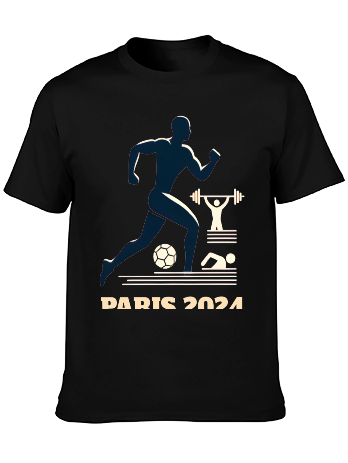 Paris 2024 Olympics Graphic Tee - Athlete Design