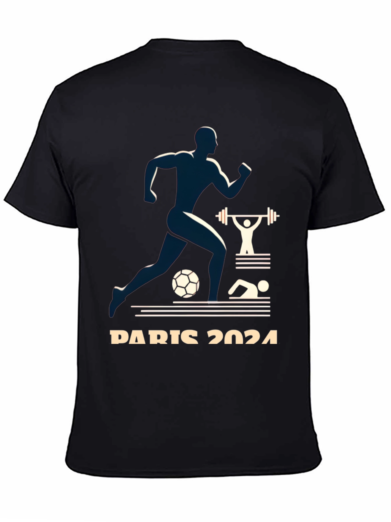 Paris 2024 Olympics Graphic Tee - Athlete Design