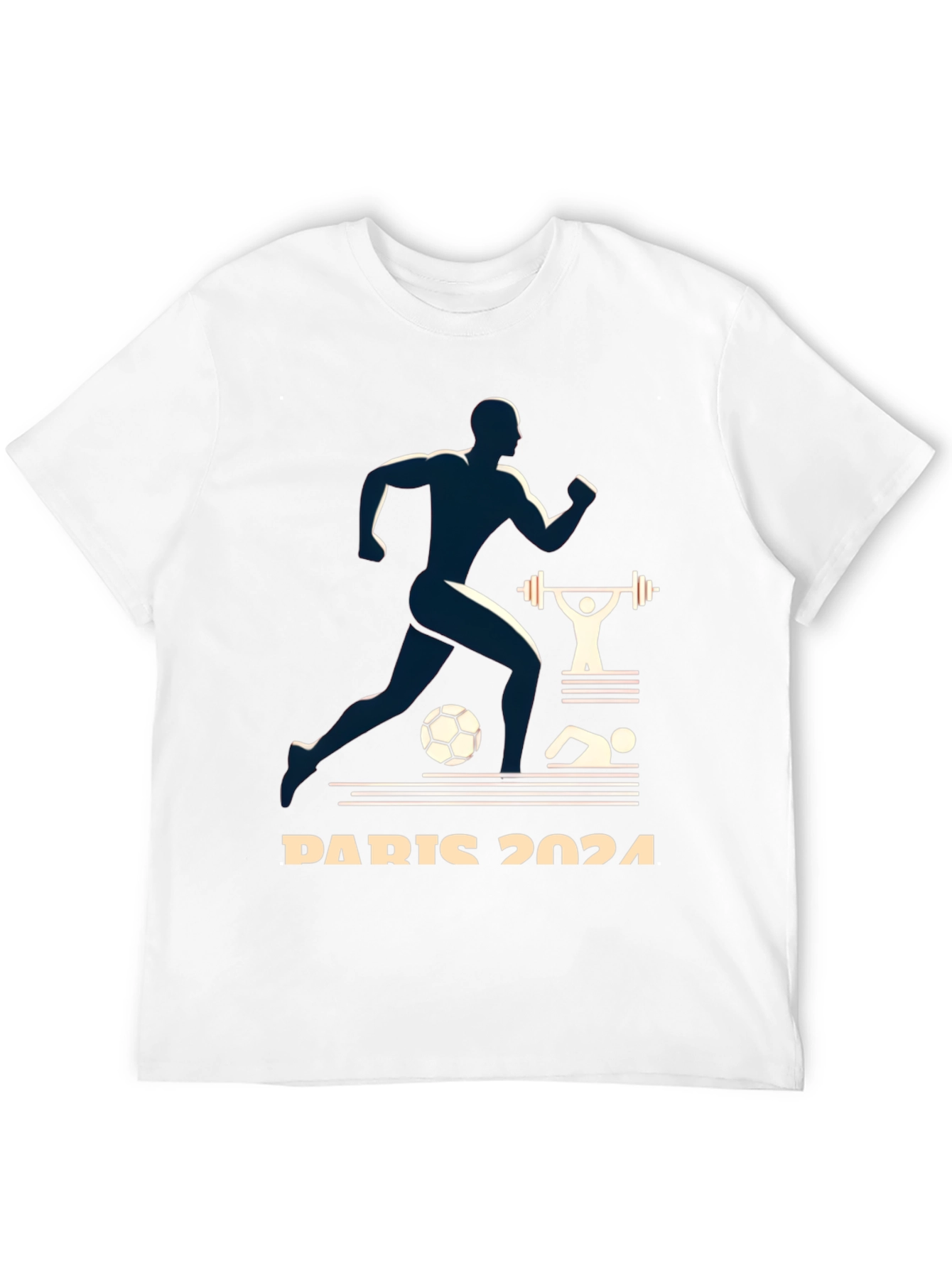 Paris 2024 Olympics Graphic Tee - Athlete Design