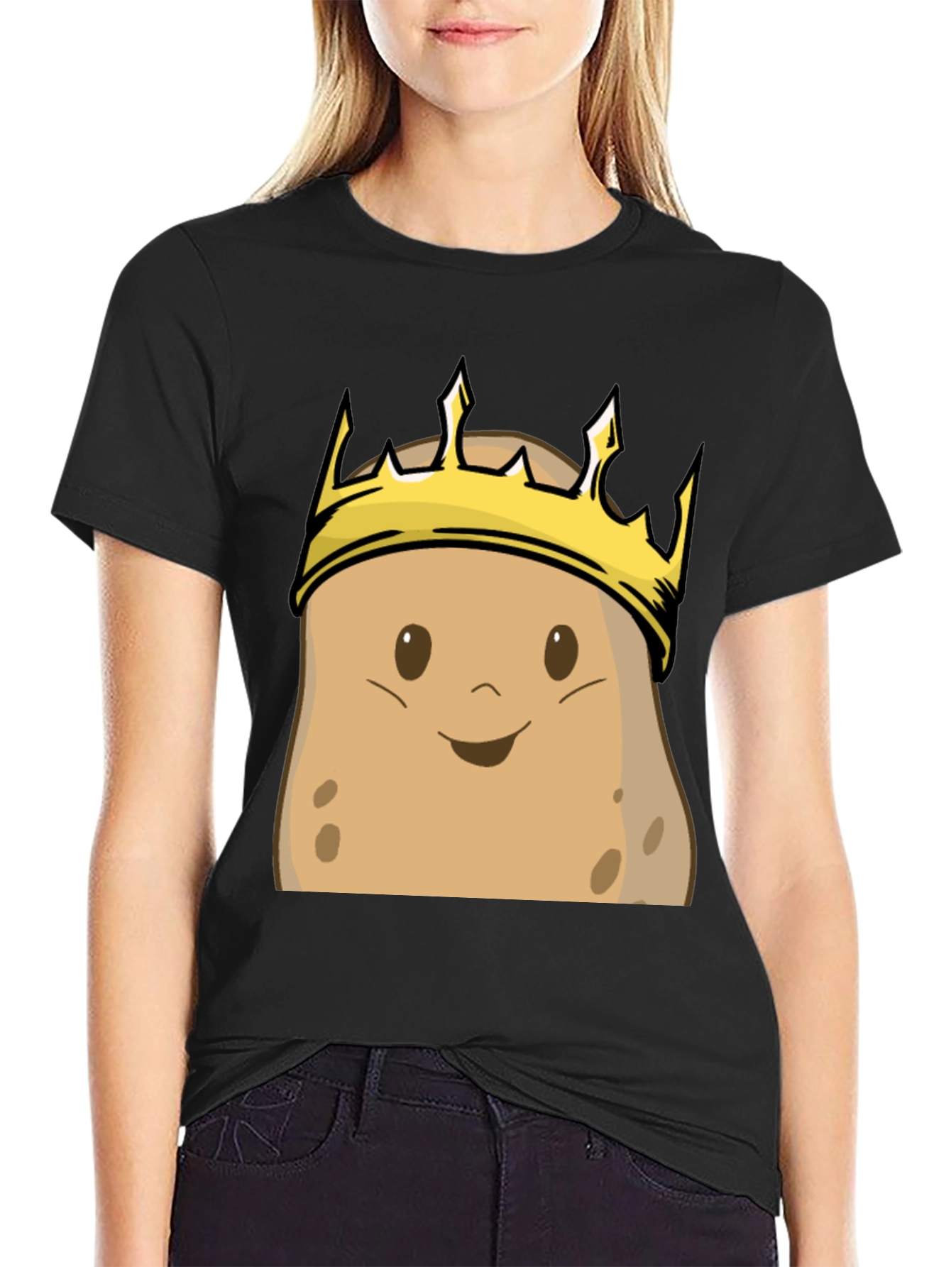 Potato King T-Shirt - Funny Cartoon Graphic Tee
